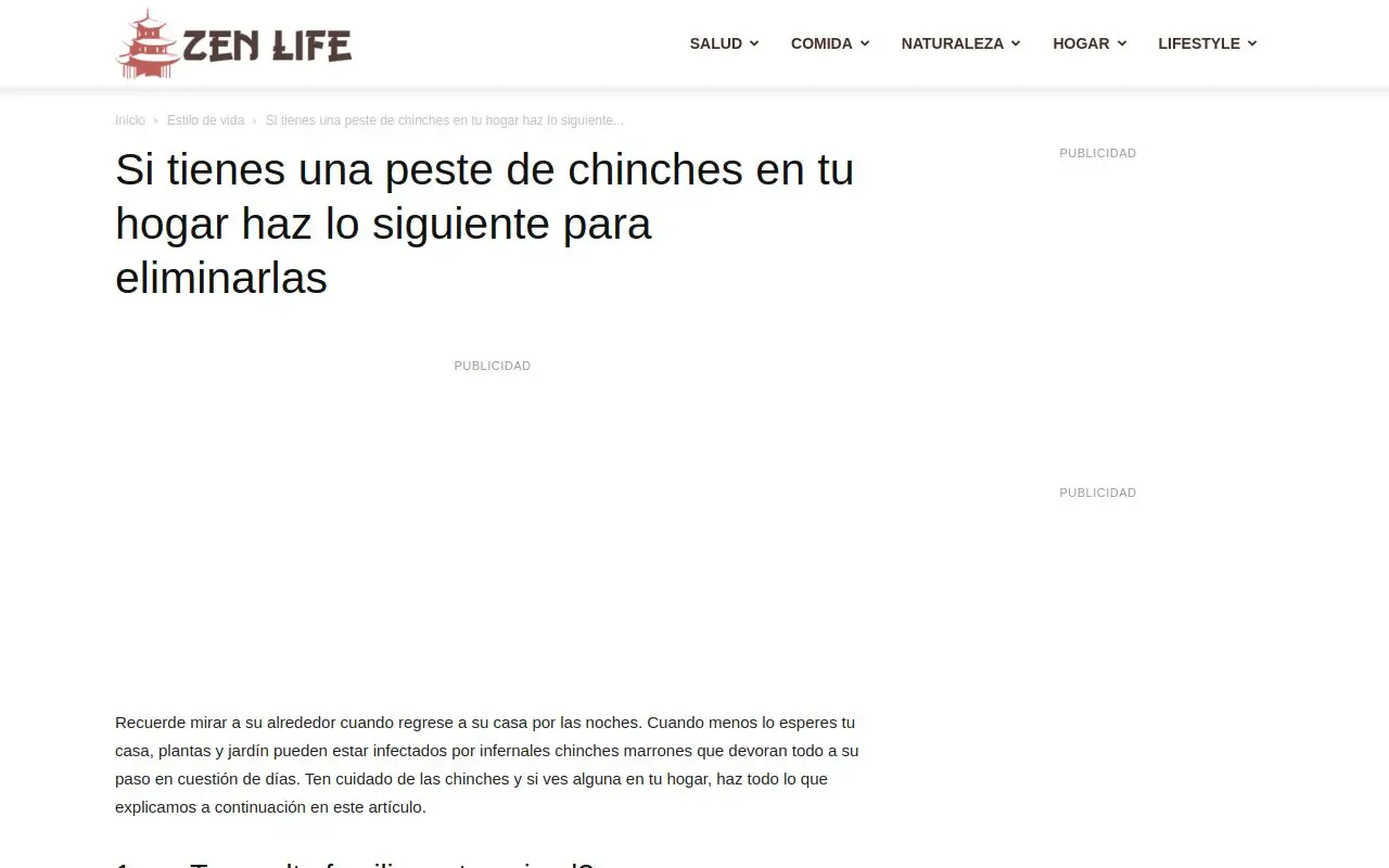 Landing page screenshot