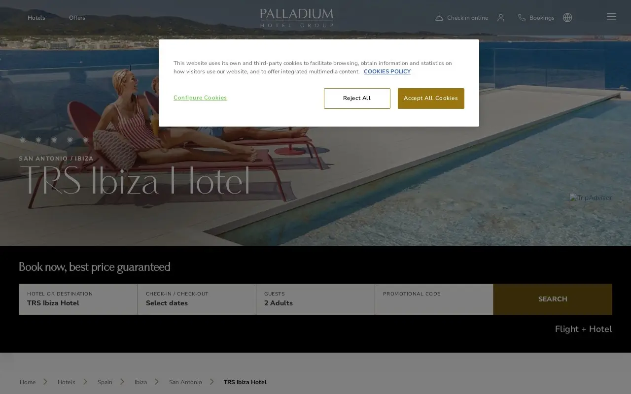 Landing page screenshot