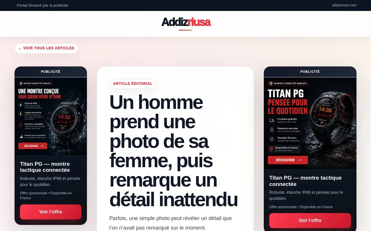 Landing page screenshot