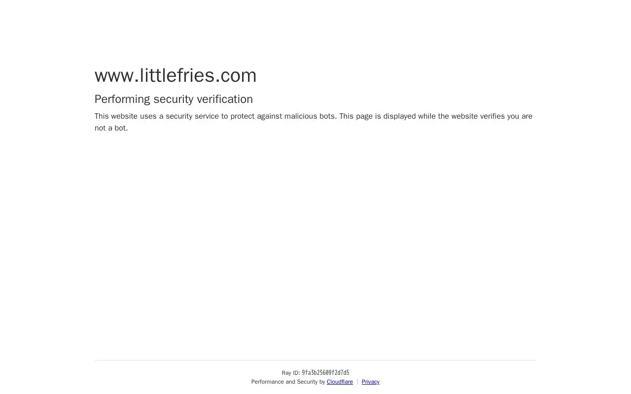 Landing page screenshot