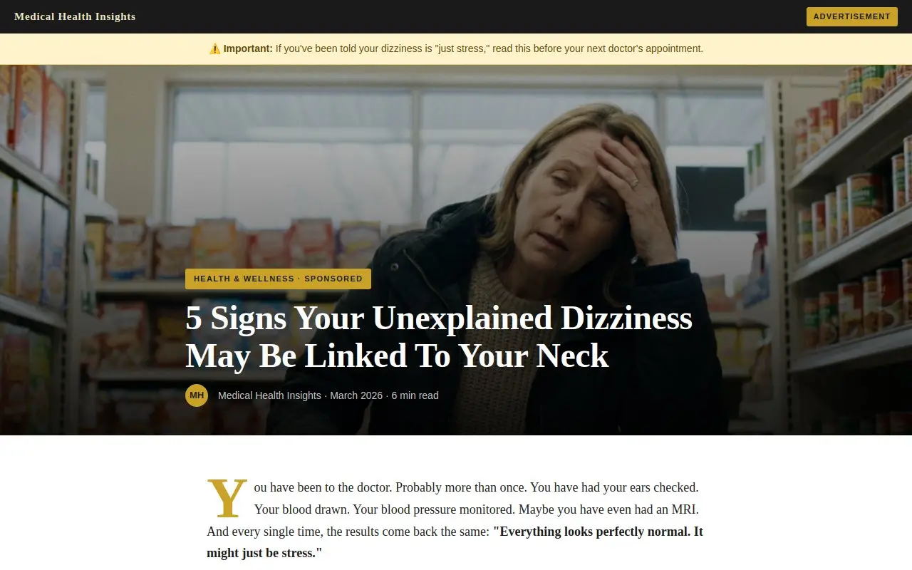Landing page screenshot