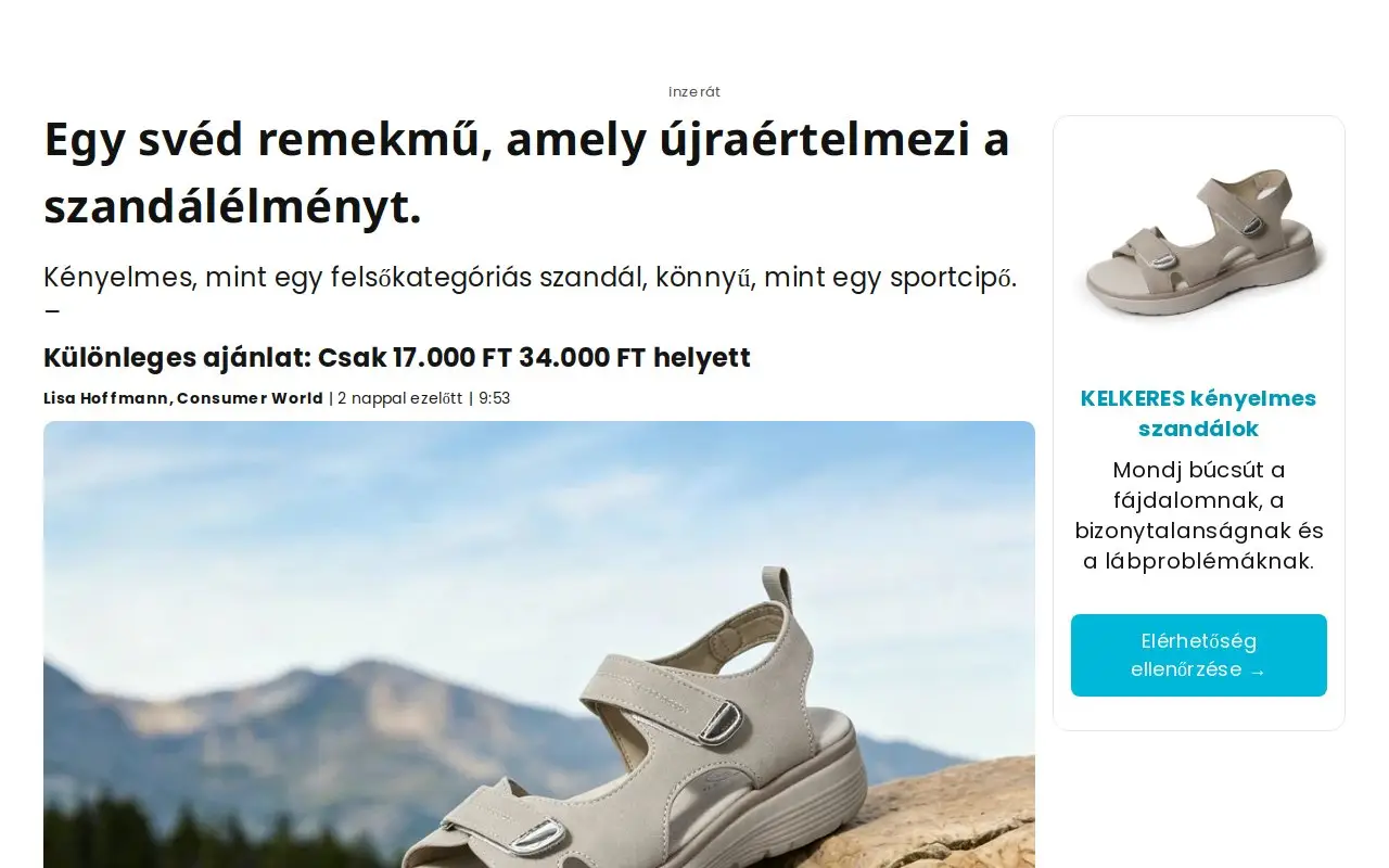 Landing page screenshot