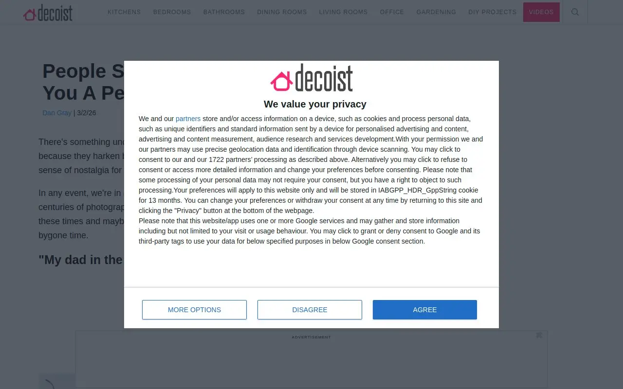 Landing page screenshot