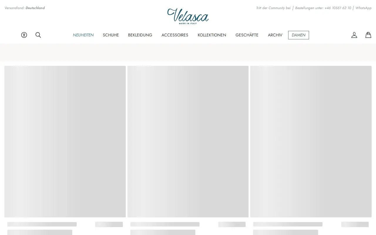 Landing page screenshot