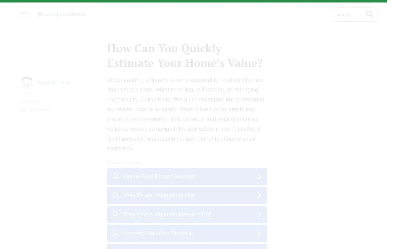 Landing page screenshot