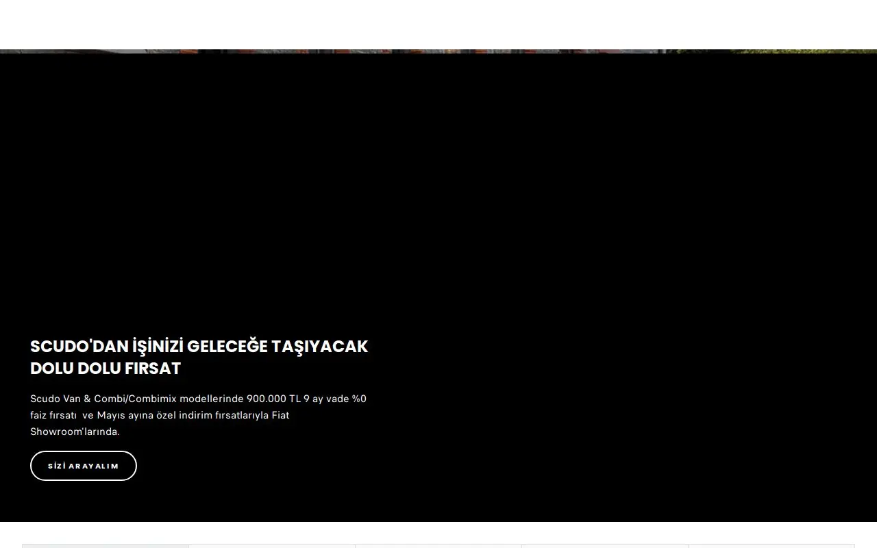 Landing page screenshot