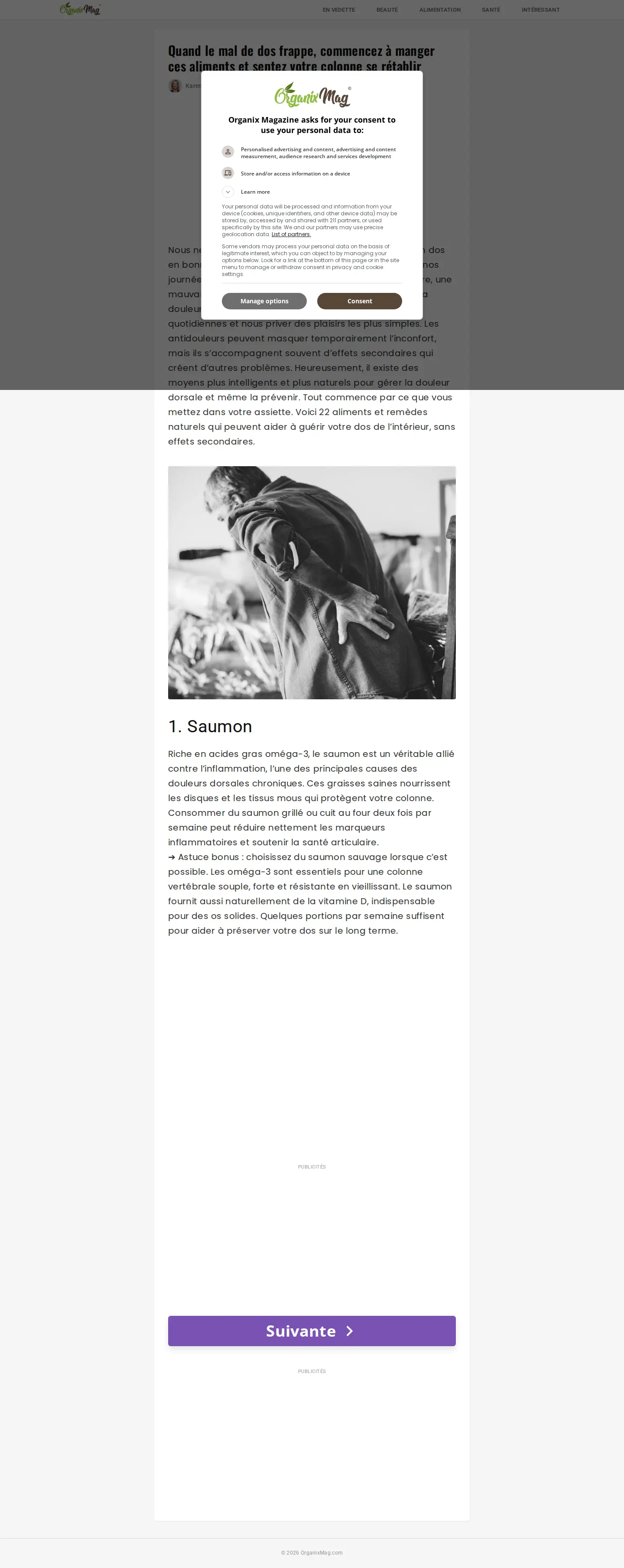 Landing page screenshot