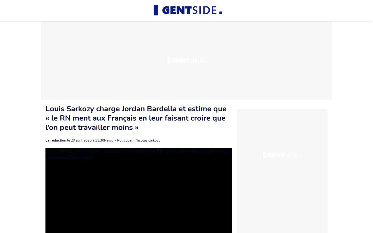 Landing page screenshot