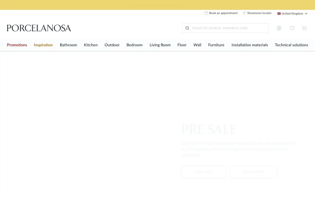 Landing page screenshot