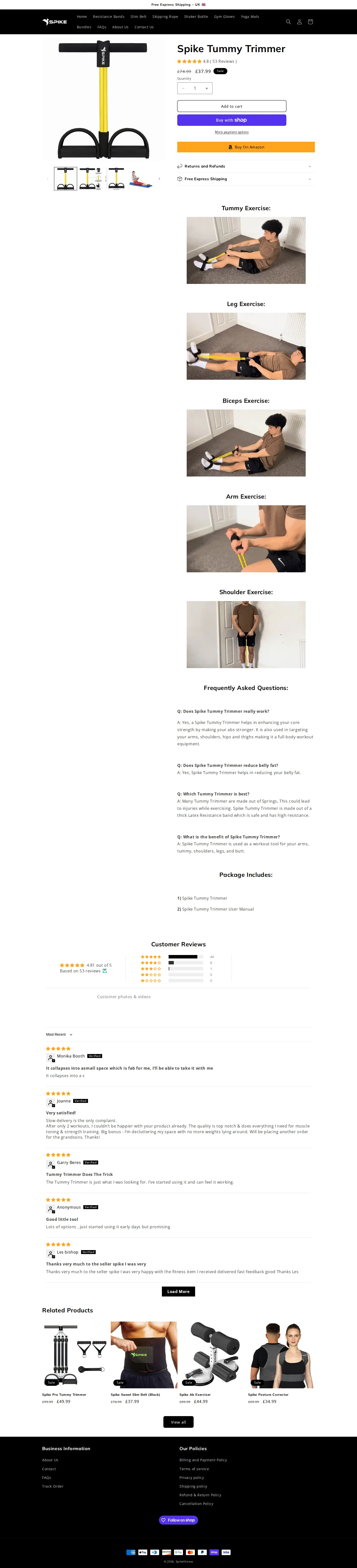 Landing page screenshot
