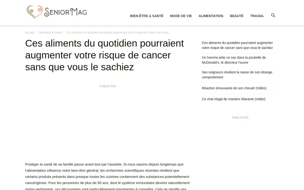 Landing page screenshot
