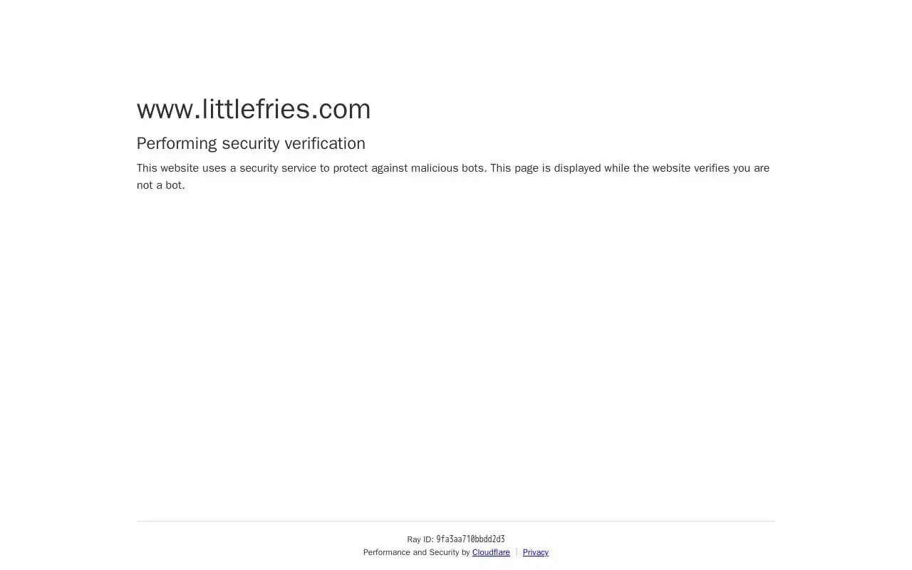Landing page screenshot