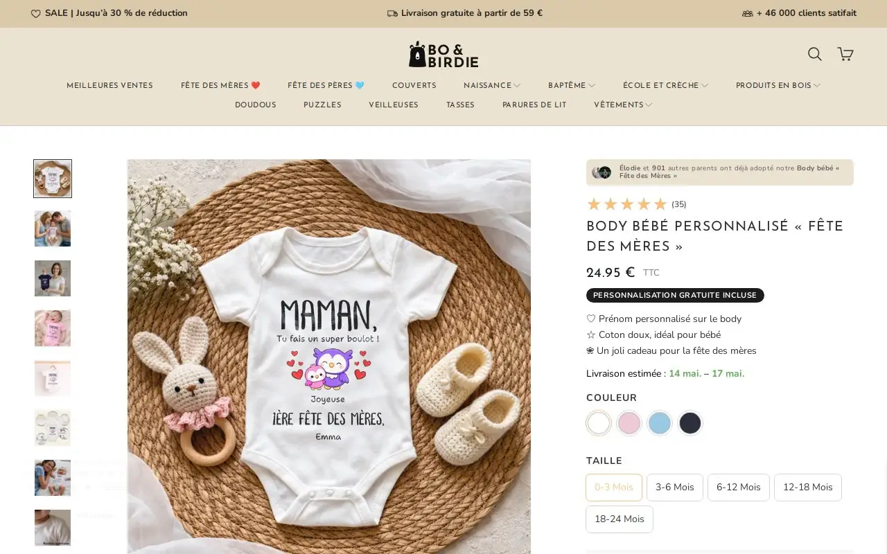 Landing page screenshot