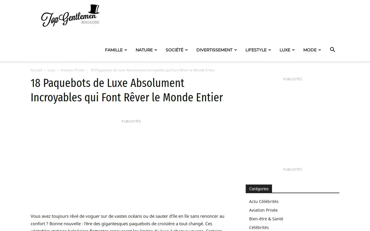 Landing page screenshot