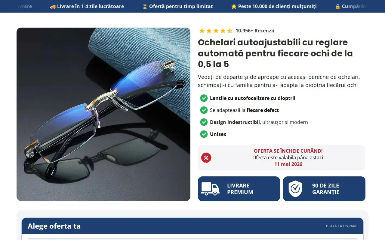 Landing page screenshot