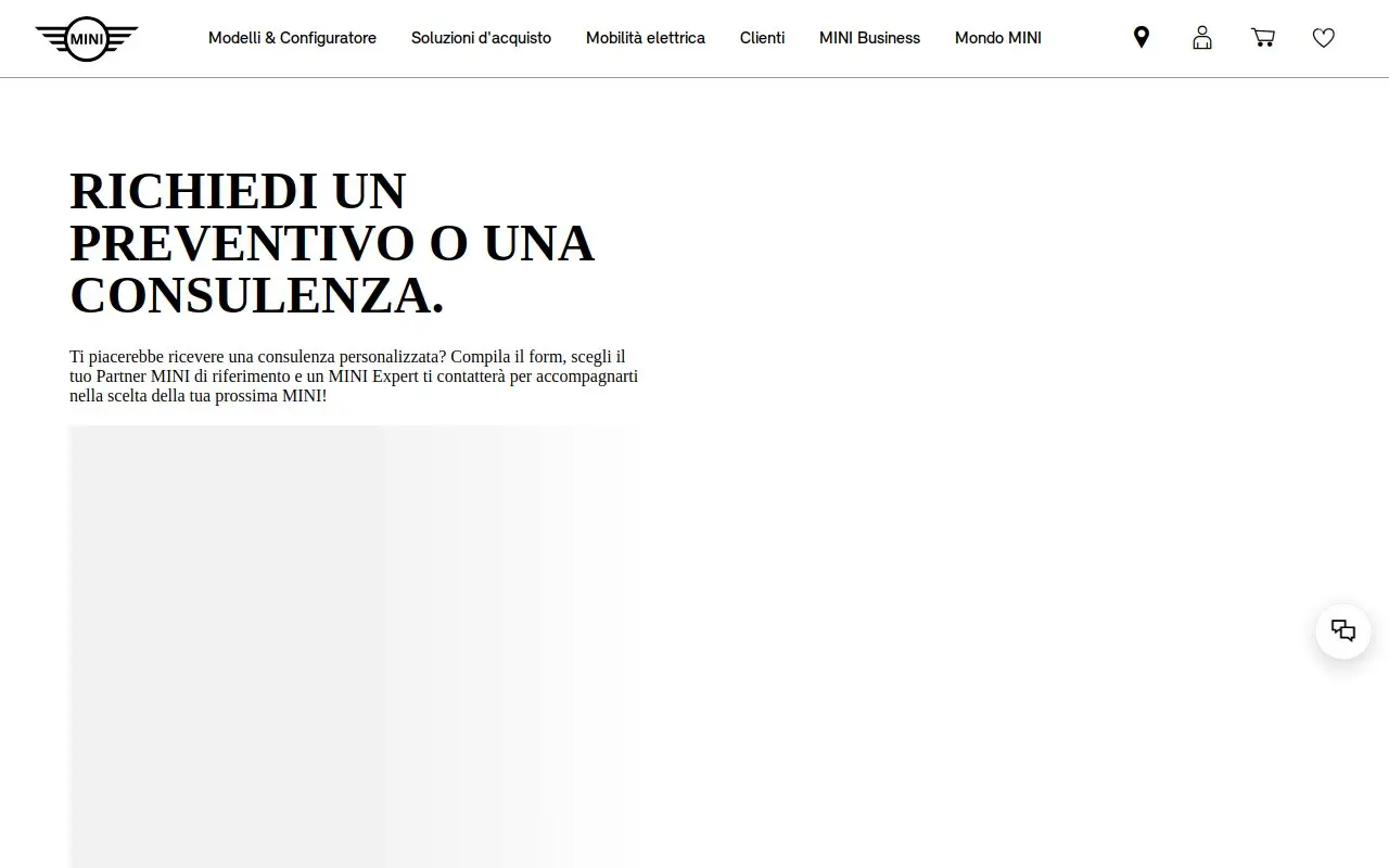Landing page screenshot