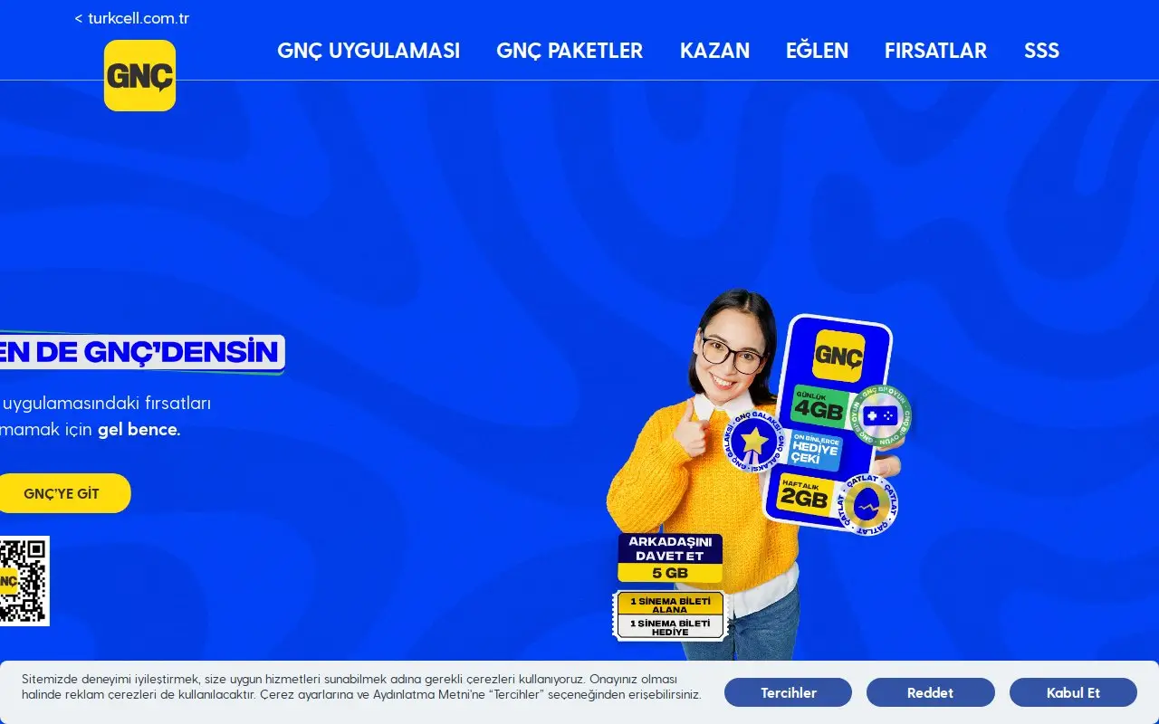 Landing page screenshot