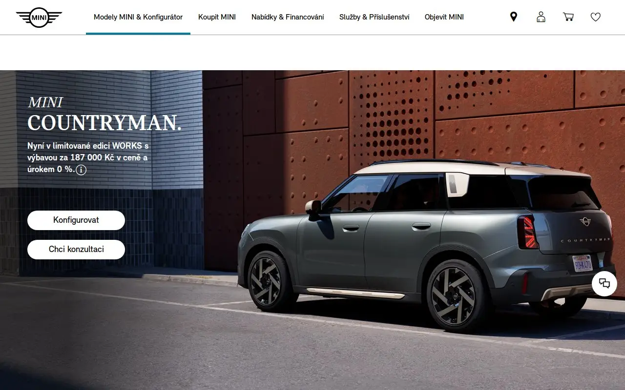Landing page screenshot
