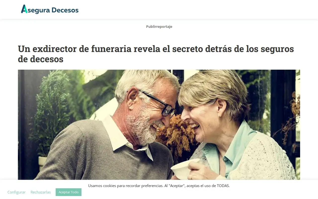 Landing page screenshot