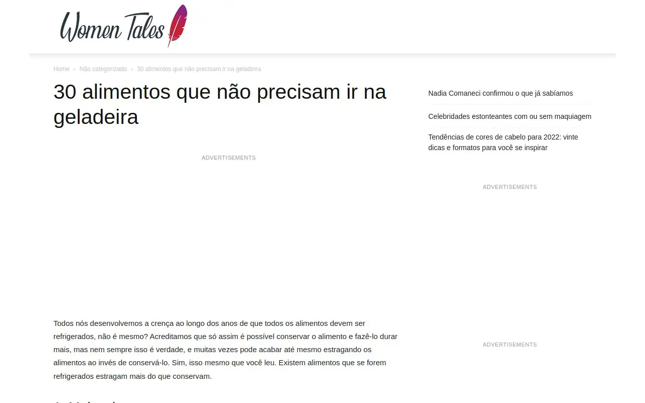 Landing page screenshot