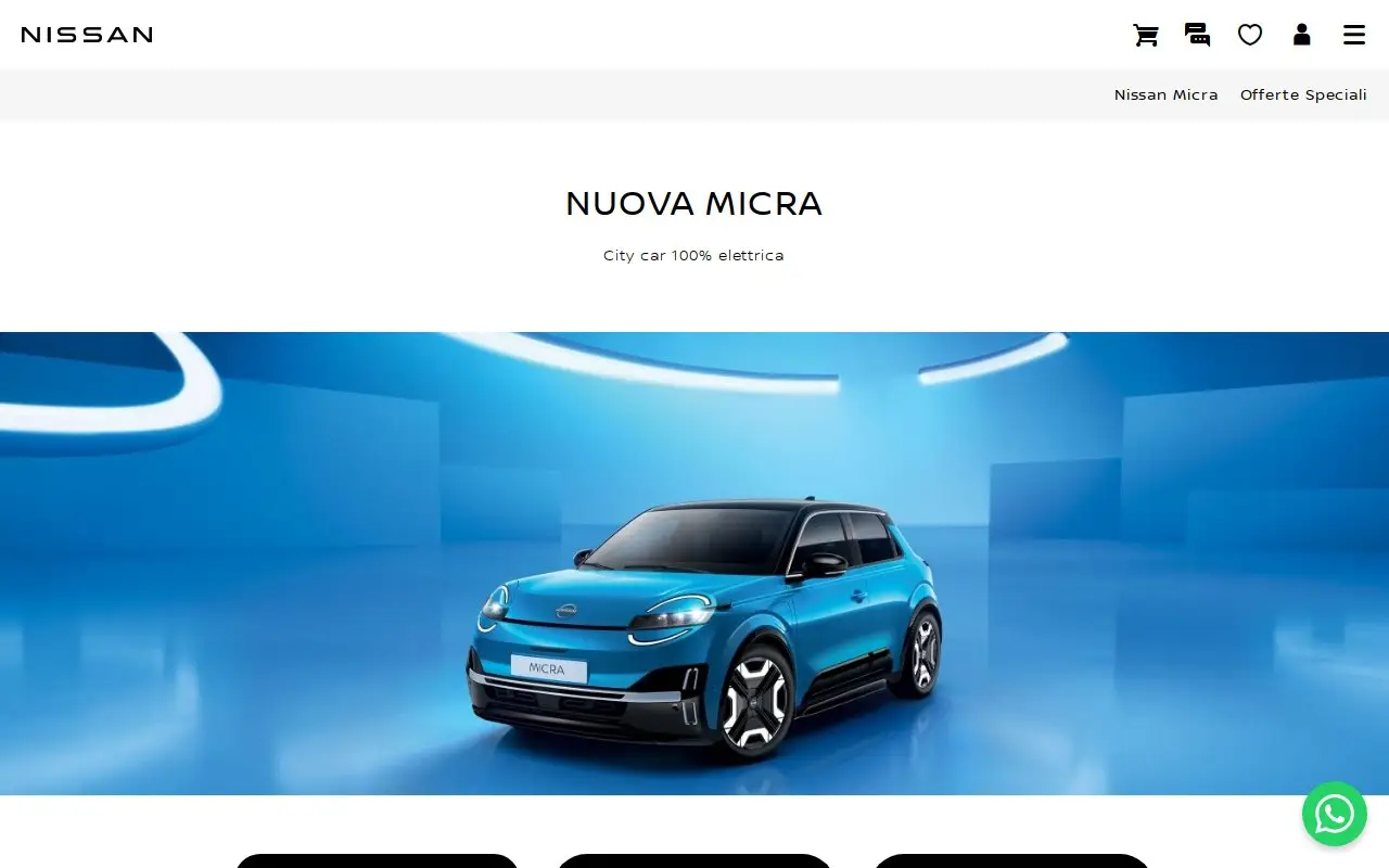 Landing page screenshot