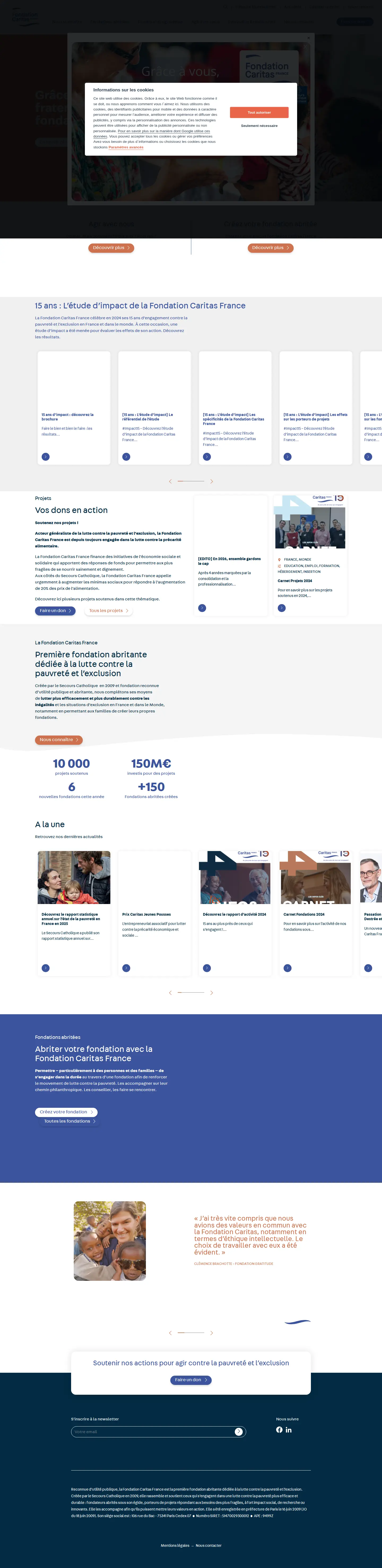 Landing page screenshot