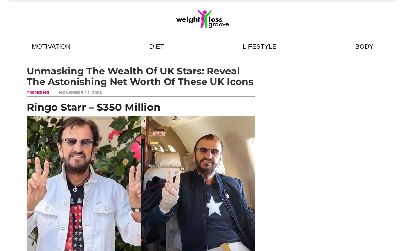Landing page screenshot