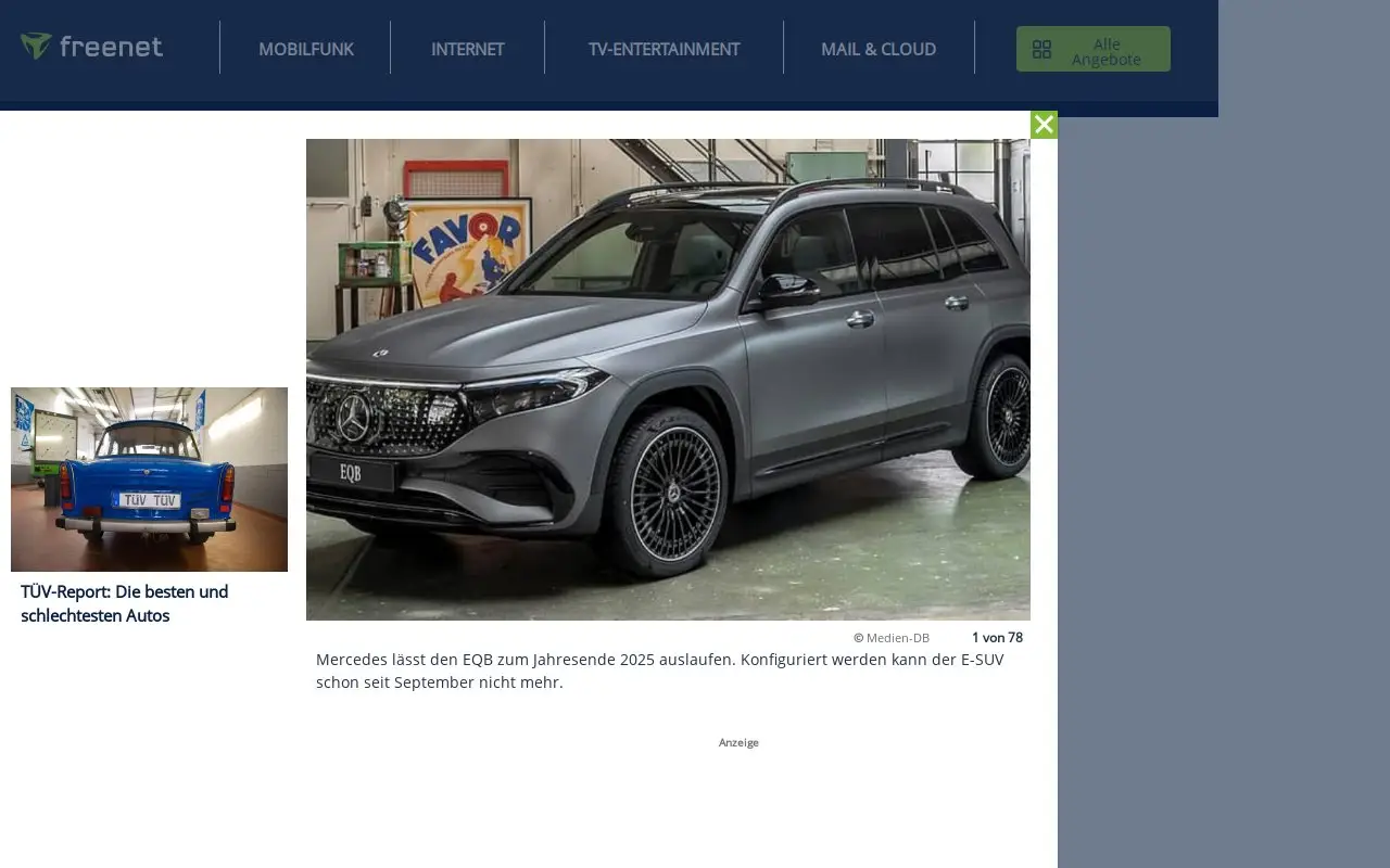 Landing page screenshot