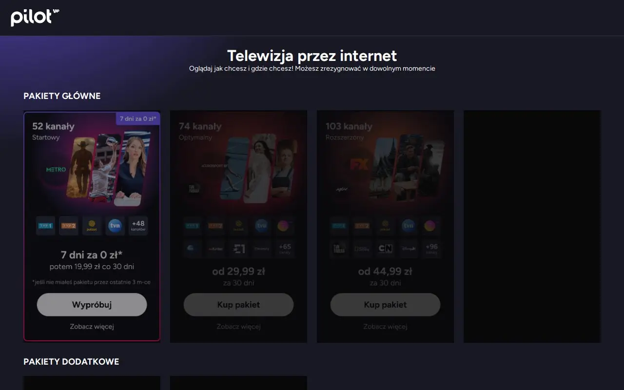 Landing page screenshot