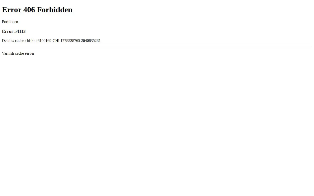 Landing page screenshot