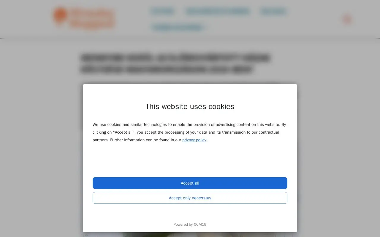 Landing page screenshot