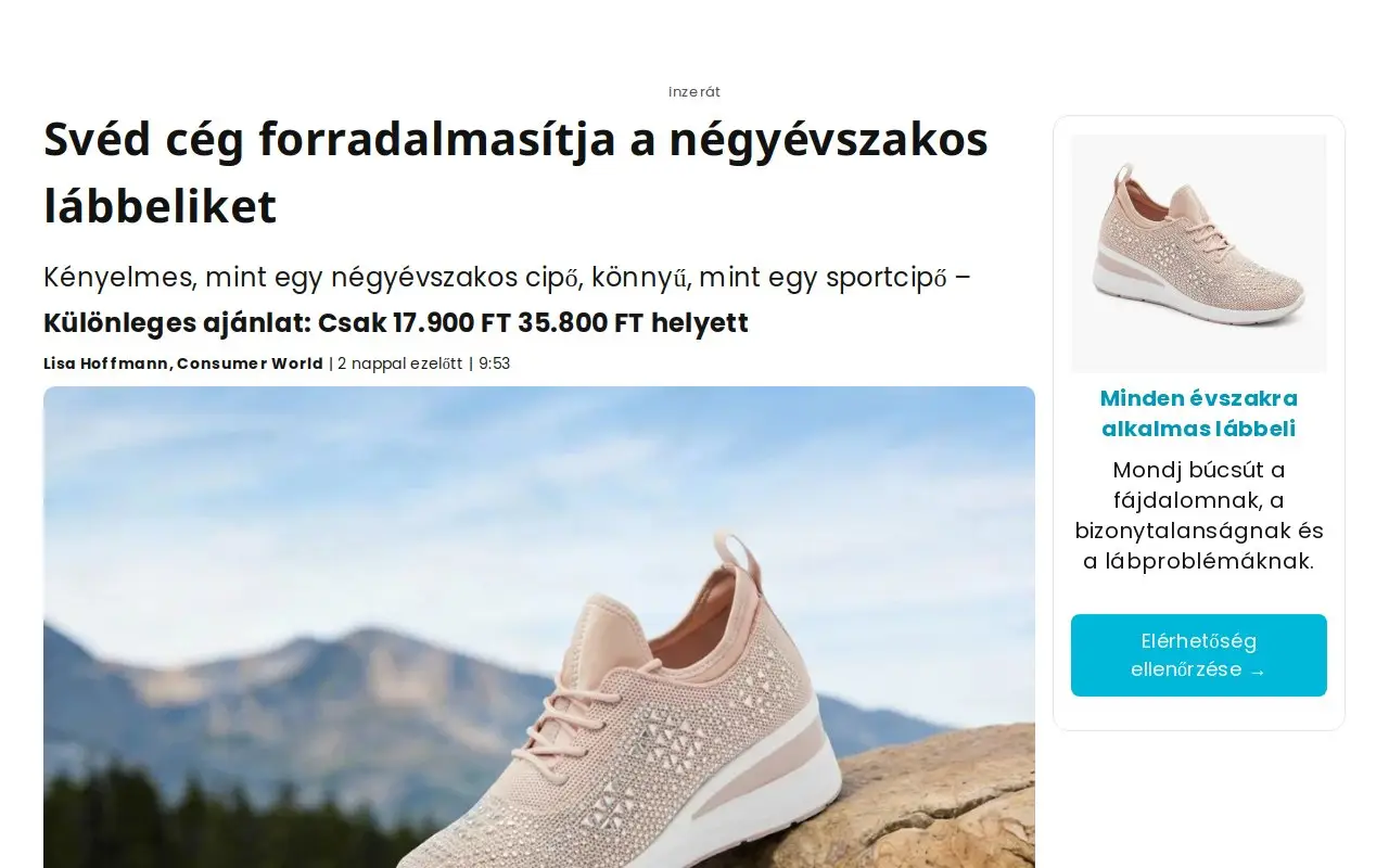 Landing page screenshot