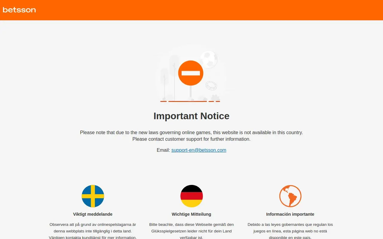 Landing page screenshot