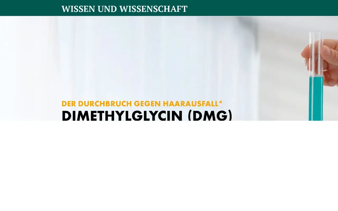 Landing page screenshot