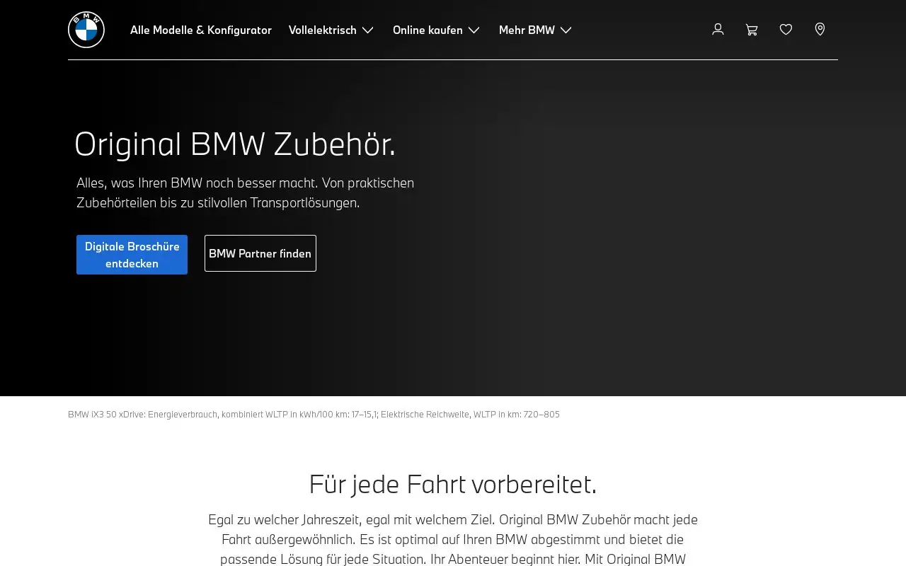 Landing page screenshot